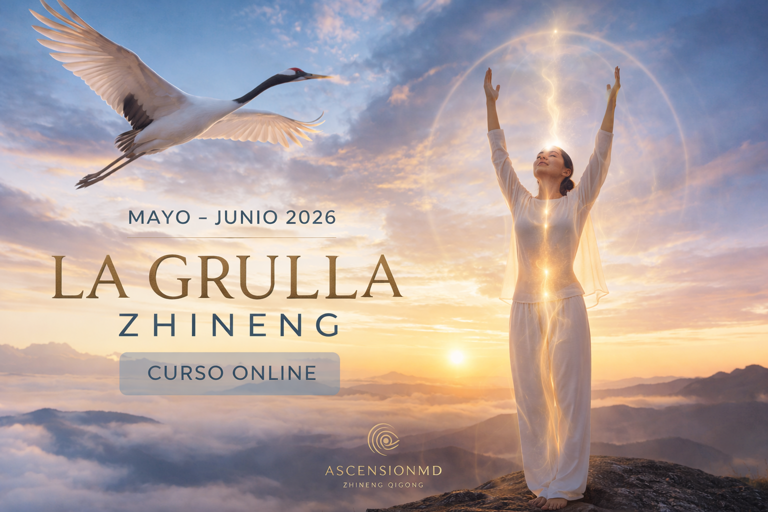 Curso 2026 La Grulla Levantando el Vuelo – Zhineng Qigong